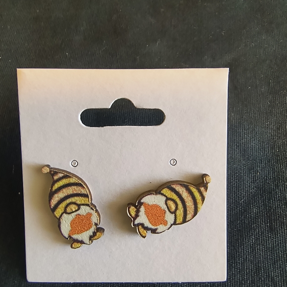 Cute Gnome Earrings for Kids - Picture 1 of 2